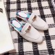 Hermes Oz Mule In White Calfskin Leather