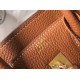 Hermes Birkin 25cm Bag In Gold Clemence Leather