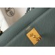Hermes Vert Amande Epsom Kelly 25cm Sellier Bag GHW