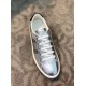 Hermes Avantage Sneakers In Grey Metallic Leather