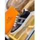 Hermes Avantage Sneakers In Black Calfskin