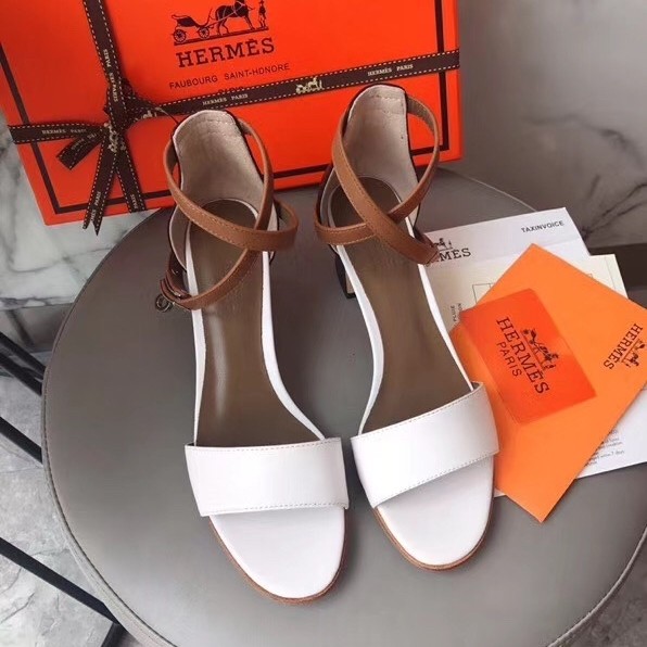 Hermes Manege 50mm Sandals In Multicolour Calfskin