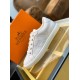 Hermes Avantage Sneakers In White Calfskin