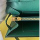 Hermes Kelly Classique To Go Wallet In Malachite Epsom Calfskin