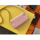 Hermes Kelly Classique To Go Wallet In Pink Epsom Calfskin