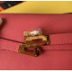 Hermes Kelly Classique To Go Wallet In Rose Lipstick Epsom Calfskin