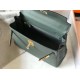 Hermes Vert Amande Clemence Kelly 28cm Bag GHW