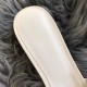 Hermes White Epsom Oasis Sandals