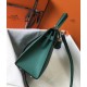Hermes Kelly 25cm Sellier Bag In Malachite Epsom Leather