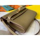 Hermes Kelly Classique To Go Wallet In Taupe Epsom Calfskin
