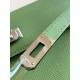 Hermes Kelly Classique To Go Wallet In Vert Criquet Epsom Calfskin