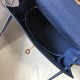 Hermes Kelly 25cm Sellier Handmade Bag In Bleu Saphir Epsom Leather