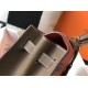Hermes Bi-color Kelly 32cm Epsom Bag Piment/Taupe GHW