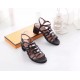 Hermes Oracle Sandals In Black Leather