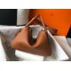 Hermes Lindy 26cm Bag In Gold Clemence With GHW