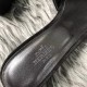 Hermes Oasis Sandals In Black Suede with Rhinestone