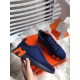 Hermes Bouncing Sneakers In Blue Canvas