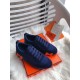 Hermes Bouncing Sneakers In Blue Canvas