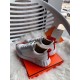 Hermes Bouncing Sneakers In White Canvas