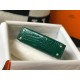 Hermes Kelly Mini II Bag In Green Embossed Crocodile Calfskin