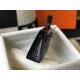 Hermes Kelly Mini II Bag In Black Embossed Crocodile Calfskin