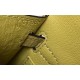 Hermes Kelly Mini II Bag In Jaune Poussin Embossed Crocodile Calfskin
