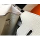 Hermes Pearl Grey Clemence Birkin 30cm Bag GHW