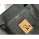 Hermes Vert Fonce Clemence Birkin 30cm Bag GHW