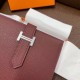 Hermes Bearn Compact Wallet In Bordeaux Epsom Leather