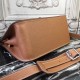 Hermes Brown Clemence Jypsiere 28cm Bag