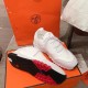 Hermes Addict Sneakers In White Knit