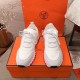 Hermes Addict Sneakers In White Knit