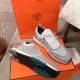 Hermes Addict Sneakers In Grey Knit