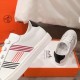 Hermes Avantage Sneakers In Multicolore Blanc Calfskin