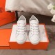 Hermes Avantage Sneakers In Multicolore Blanc Calfskin