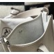 Hermes Evelyne III TPM Bag In Pearl Grey Clemence Leather