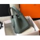 Hermes Picotin Lock 18 Bag In Vert Amande Clemence Leather