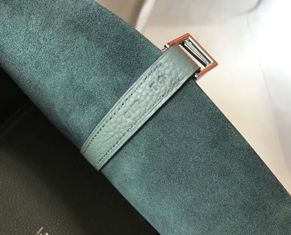 Hermes Picotin Lock 18 Bag In Vert Amande Clemence Leather