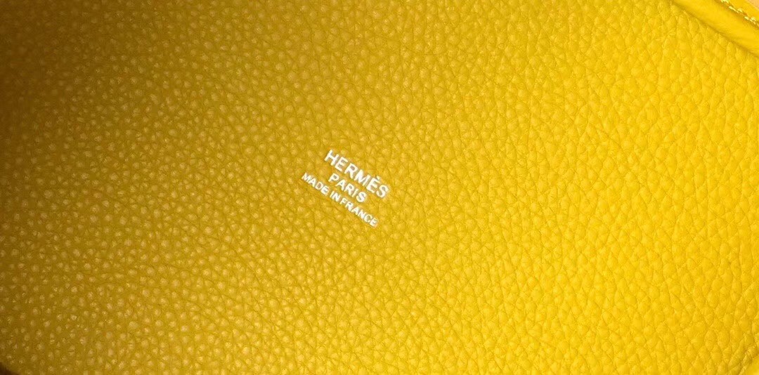 Hermes Picotin Lock 18 Bag In Yellow Clemence Leather
