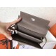 Hermes Kelly Classic Long Wallet In Etoupe Clemence Leather