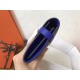 Hermes Kelly Classic Long Wallet In Blue Electric Epsom Leather