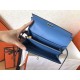 Hermes Kelly Classic Long Wallet In Blue Jean Epsom Leather
