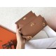 Hermes Kelly Classic Long Wallet In Brown Epsom Leather