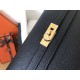 Hermes Kelly Classic Long Wallet In Black Epsom Leather
