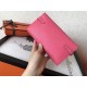 Hermes Kelly Classic Long Wallet In Pink Epsom Leather