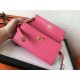 Hermes Kelly Classic Long Wallet In Pink Epsom Leather