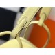 Hermes Lindy 30cm Bag In Jaune Poussin Clemence Leather