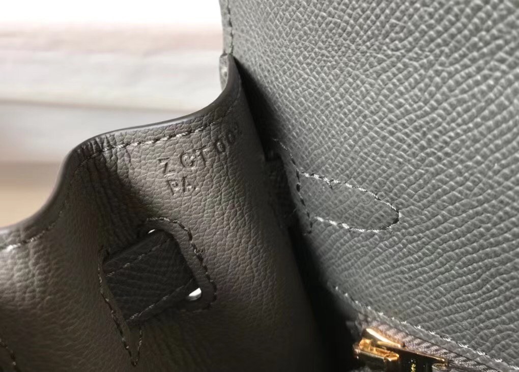 Hermes Ardoise Epsom Kelly 25cm Sellier Bag GHW