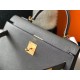 Hermes Ardoise Epsom Kelly 25cm Sellier Bag GHW