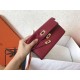 Hermes Kelly Classic Long Wallet In Ruby Epsom Leather